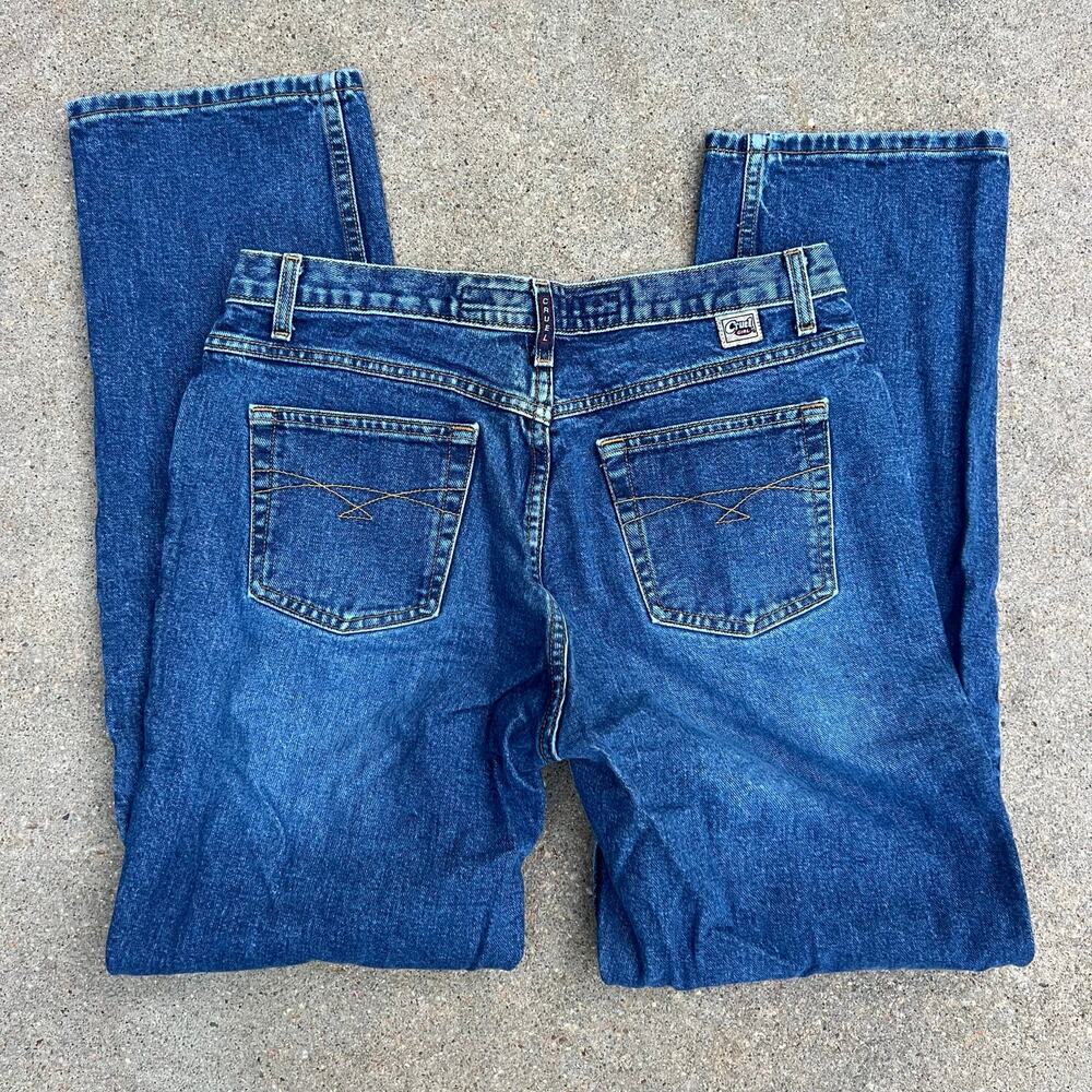 Y2K Cruel Girl 13 Long Low Rise Relaxed Fit Boot Cut Blue Jeans Cowgirl Western